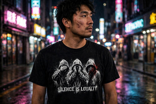 Code of Silence Tee — model front